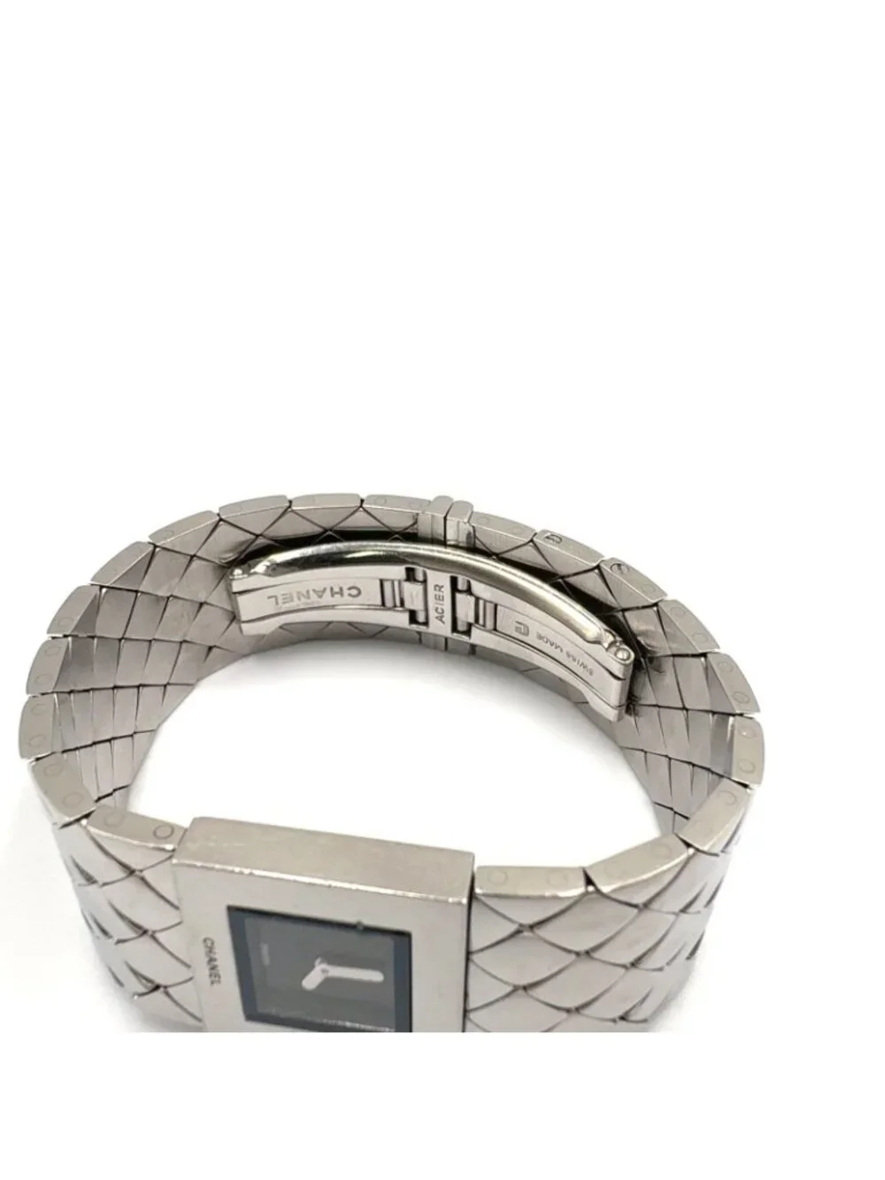 Chanel Quilted SS Silver Black